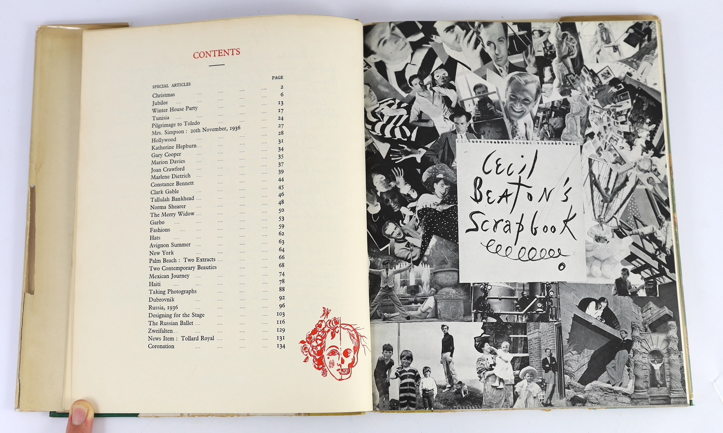 ° ° Beaton, Cecil - Cecil Beaton's Scrapbook. First Edition - inscribed by author to the 'high' - Image 4 of 6