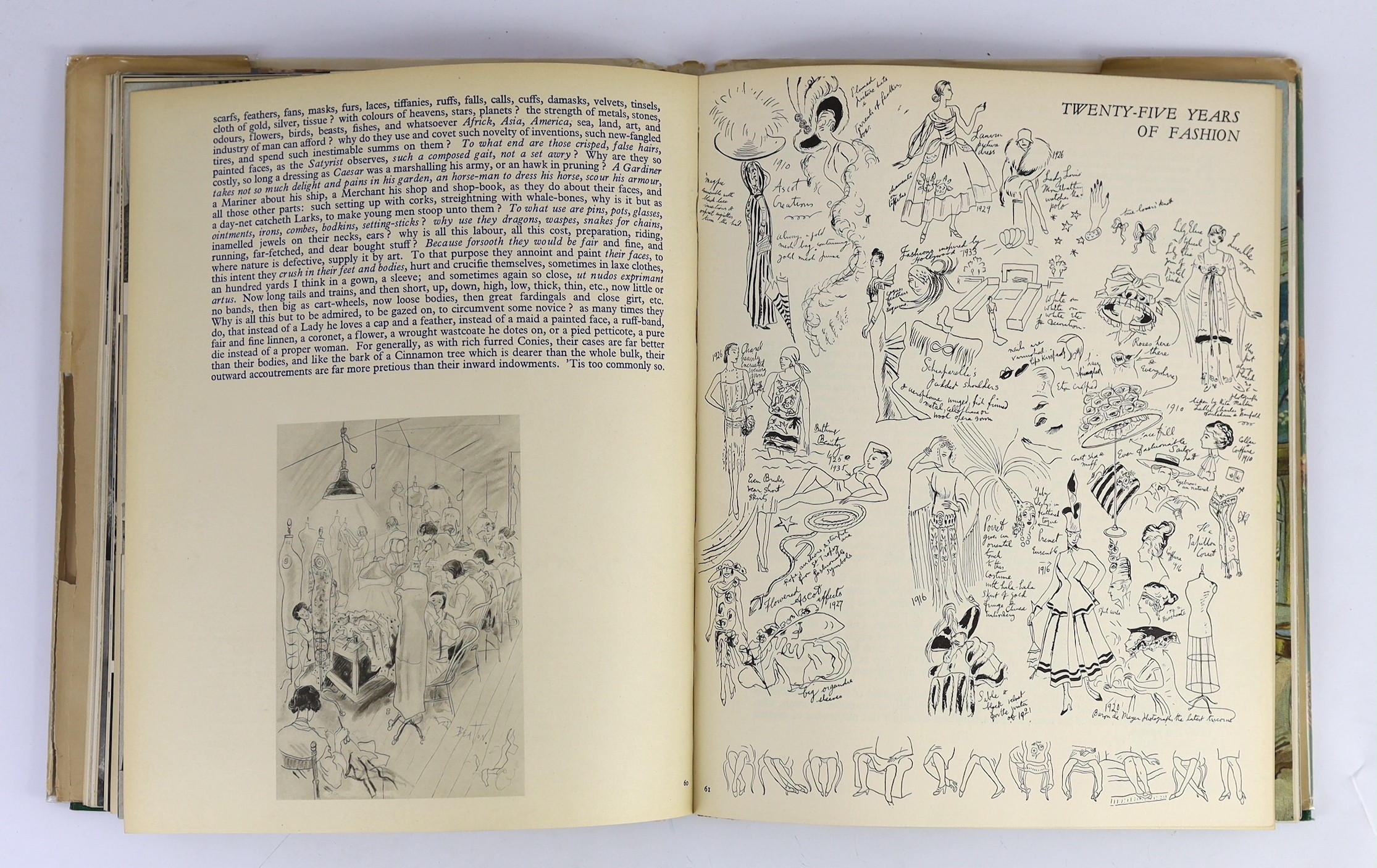 ° ° Beaton, Cecil - Cecil Beaton's Scrapbook. First Edition - inscribed by author to the 'high' - Image 5 of 6