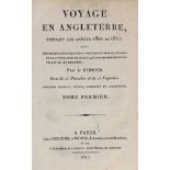 ° ° ENGLAND - Simond, Louis - Voyage en Angleterre, 2 vols, 8vo, calf, with engraved frontises and