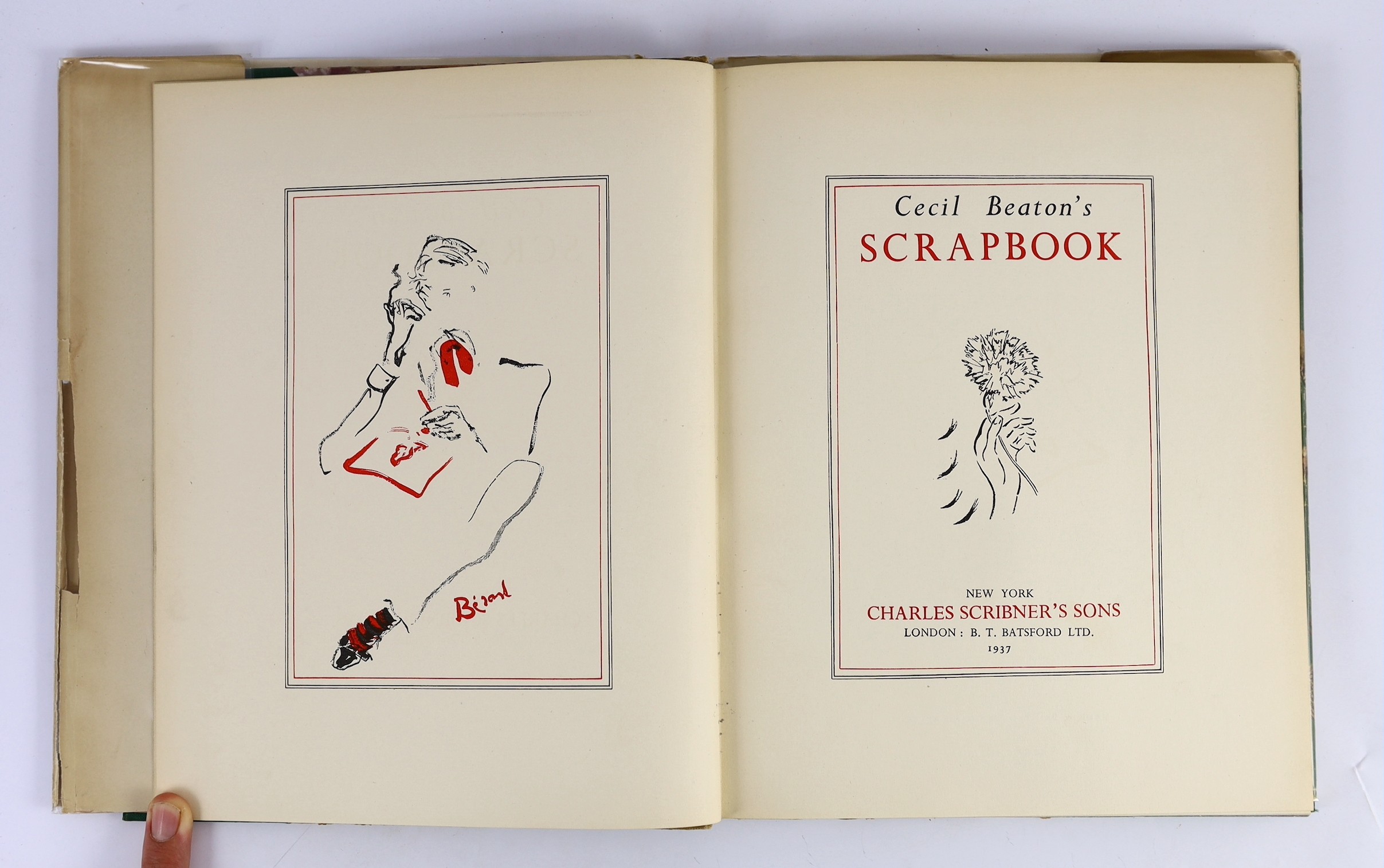 ° ° Beaton, Cecil - Cecil Beaton's Scrapbook. First Edition - inscribed by author to the 'high' - Image 2 of 6