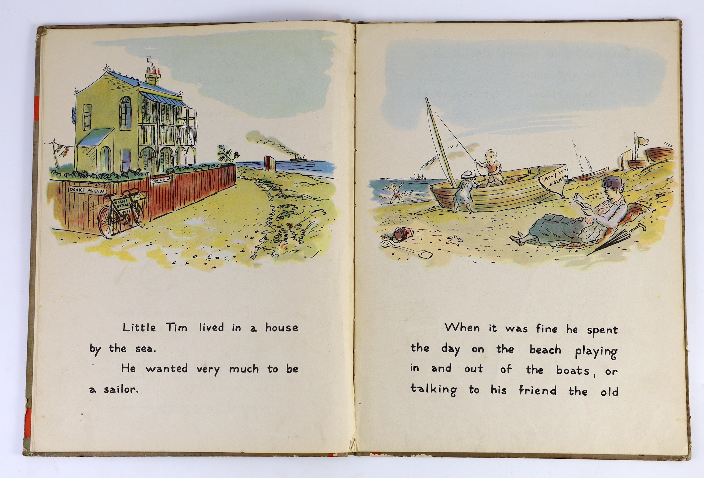 ° ° Ardizzone, Edward - Little Tim and the Brave Sea Captain. First Edition. coloured pictorial - Image 4 of 4