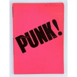 ° ° Anscombe, Isabelle - Not Another Punk Book, 1st UK edition, 4to, neon pink paper wraps, biro