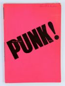 ° ° Anscombe, Isabelle - Not Another Punk Book, 1st UK edition, 4to, neon pink paper wraps, biro
