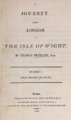 ° ° ISLE OF WIGHT - Pennant, Thomas - A Journey from London to the Isle of Wight, 1st edition, 2