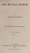 ° ° Dickens, Charles - Our Mutual Friend, 1st edition in book form, 2 vols, 8vo, quarter calf, cloth