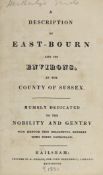 ° ° EASTBOURNE: A Description of East-Bourn and its Environs ... folded map and 4 plates; rebound