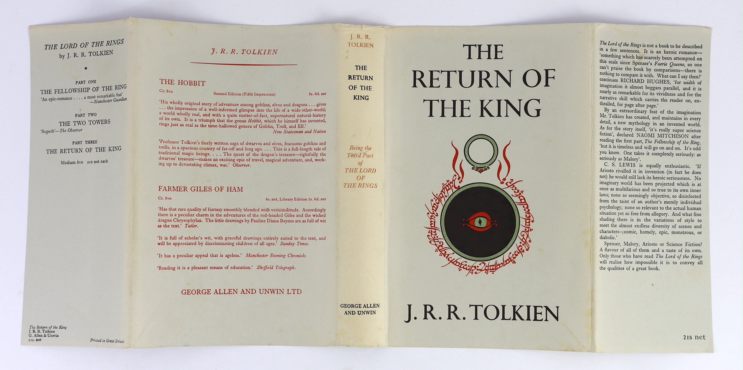 ° ° Tolkien, John Ronald Reuel - The Lord of the Rings, 1st editions, 1st impressions of Towers - Image 14 of 19
