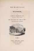 ° ° OXFORDSHIRE: Ingram, James - Memorials of Oxford. 3 vols, pictorial title vignettes and num.