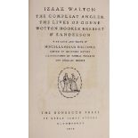 ° ° Nonesuch Press - London - Walton, Izaak - The Compleat Angler, one of 1600, 8vo, tan morocco,