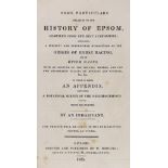 ° ° EPSOM: (Pownall, Henry) - Some Particulars Relating to the History of Epsom ... a succinct and