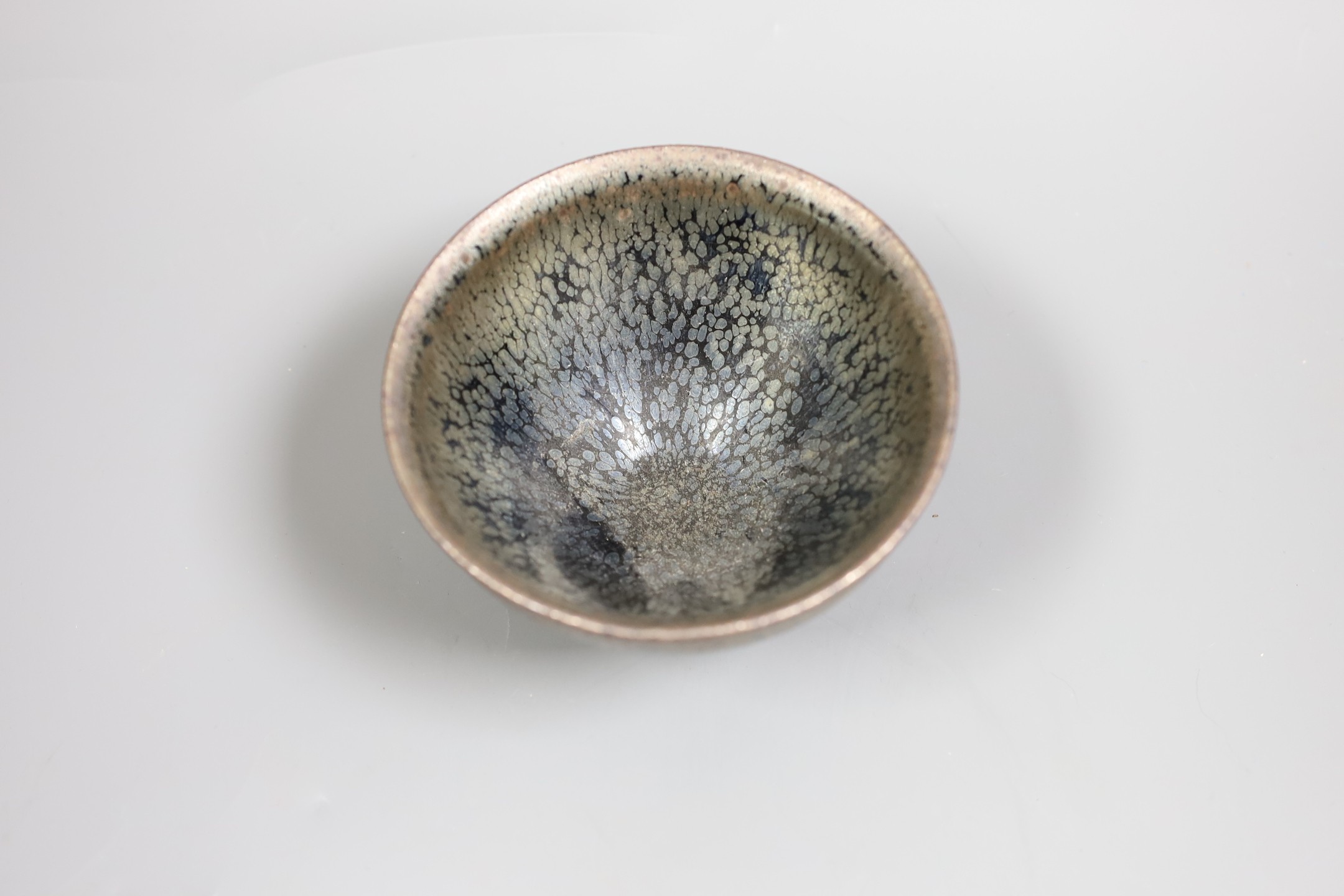 A Chinese hare's fur terracotta bowl, 7 cms high, - Image 3 of 4