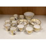 An 18 piece Spode part tea and coffee set, pattern 558, circa 1810.