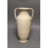 A Fulham pottery two handled vase 22.5cm