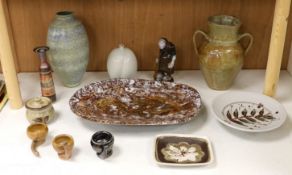 A selection of various contemporary ceramics, to include, Marianne deTrey, Christ Aston, Rowena