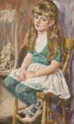 Margery B. Alexander, oil on canvas, 'The Youngest Ballerina', signed, 42 x 25cm