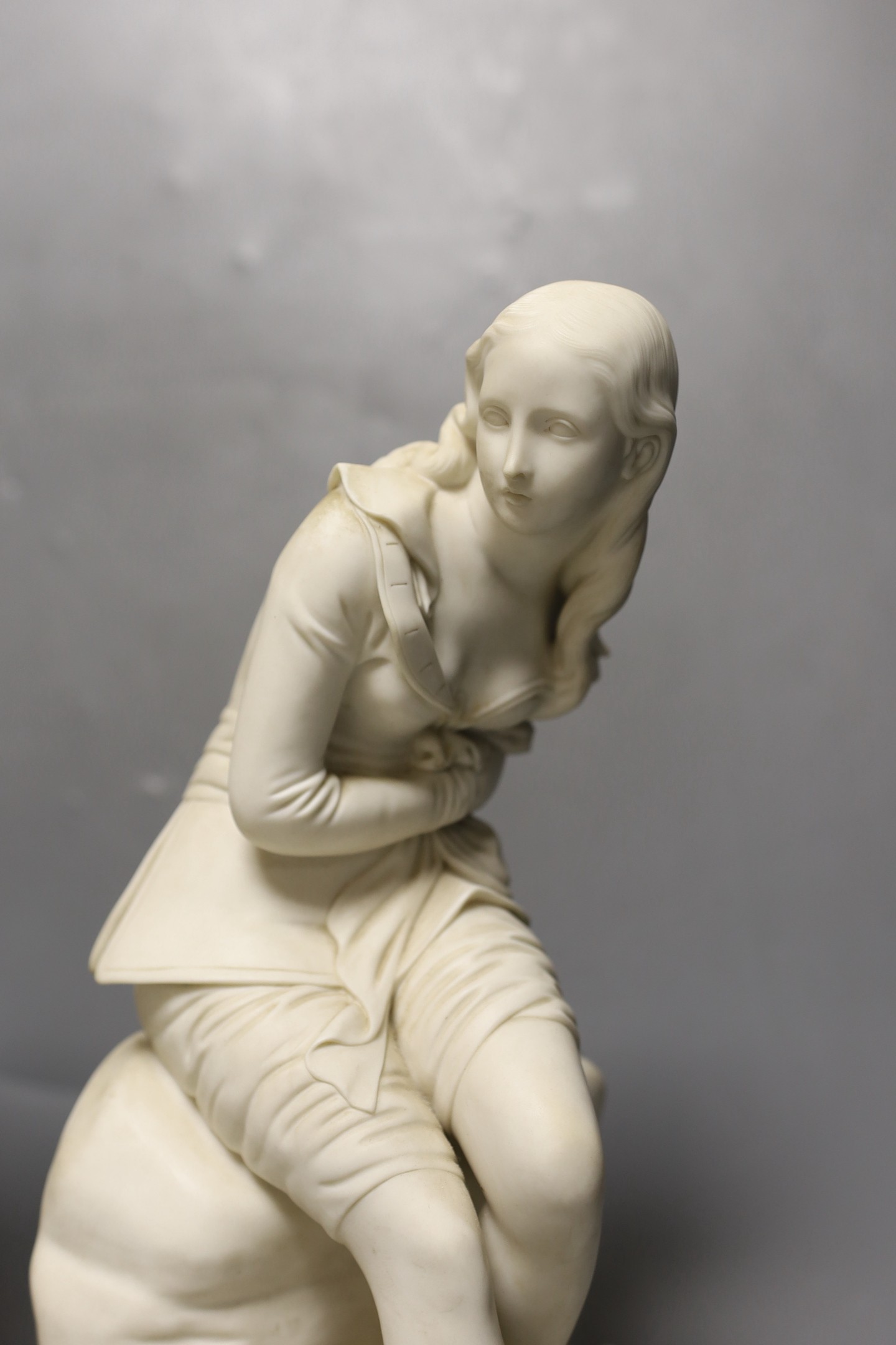 John Bell for Minton, two Parian figures of Dorothea and Clorinda, 35cm tall - Image 3 of 5