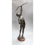 Josef Uphues (1850-1911) a large bronze figure of Hercules shooting stymphalian bird, Gladenbeck,