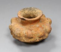 A Chinese neolithic terracotta bowl, 8cms high,