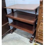 A Victorian mahogany metamorphic buffet, length 96cm, depth 58cm, height 106cm