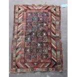 An antique Caucasian Baku rug, 120 x 84cm