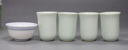A group of small Chinese porcelain cups