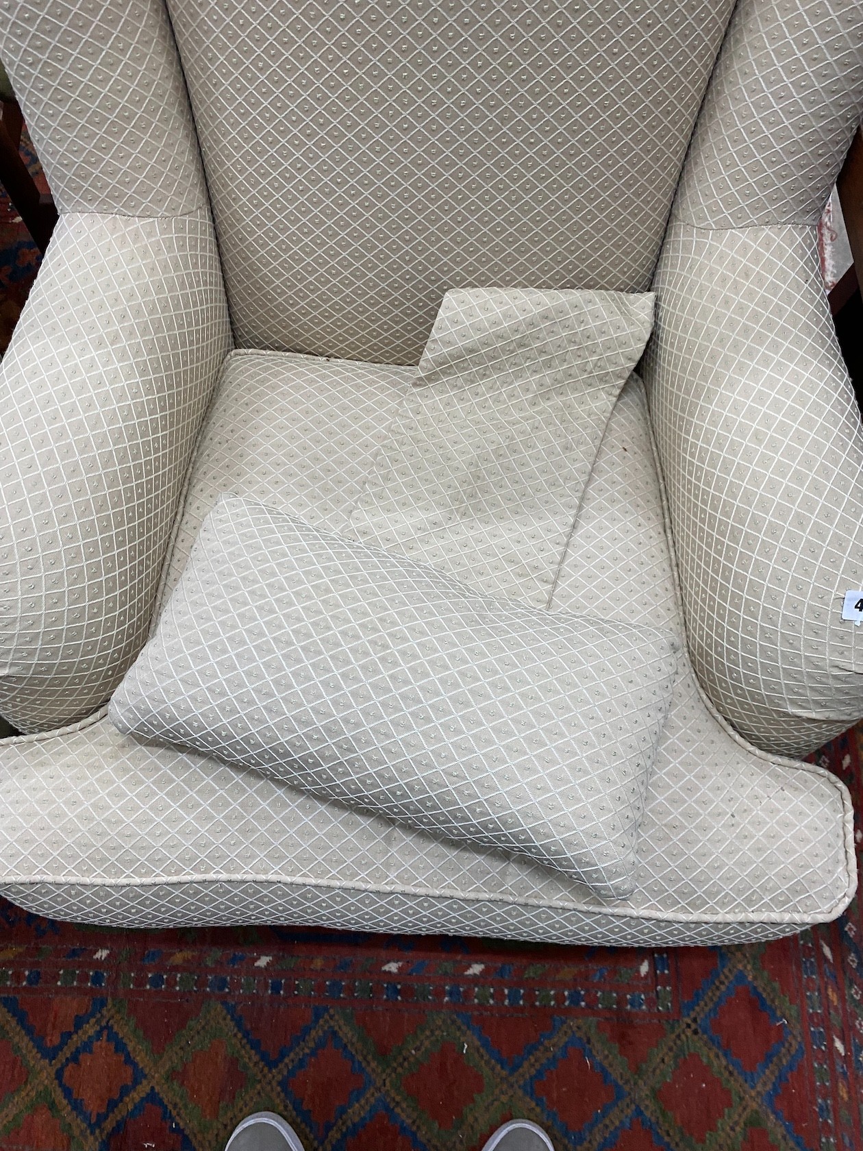 A modern Wesley-Barrell upholstered armchair - Image 3 of 3