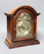 A 1950's 31 day mantel clock, 36 cms high,