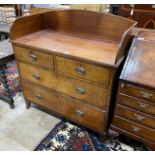 A Regency mahogany wash stand, width 109cm, depth 52cm, height 110cm