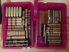 A selection of various leather bound bindings, to include Gallery of British Artists and others