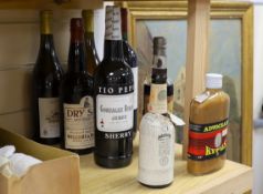 A selection of assorted wines, sherries, bitters etc.