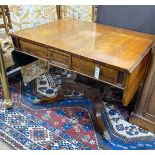 A Regency rosewood sofa table, width 92cm, depth 71cm, height 71cm