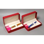 Two cased Stipula Adagio fountain pens