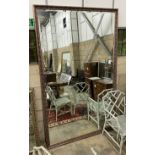 A large Victorian style gilt frame wall mirror with bevelled plate, width 152cm height 244cm