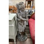 A reconstituted stone garden statue, height 118cm