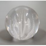 A Kosta 9609 paperweight, signed Lindstrand, 9.5cm high