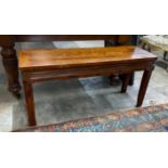 A Chinese elm bench seat, width 111cm