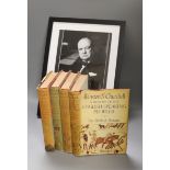 ° ° Churchill, W. History of the English Speaking People, 1st Edition 1956, and a photo of Churchill