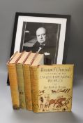 ° ° Churchill, W. History of the English Speaking People, 1st Edition 1956, and a photo of Churchill