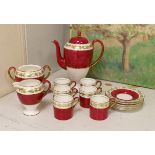 A Wedgwood coffee set, pattern no. W3994 H.