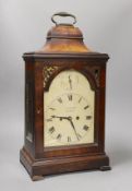 E. Watson, King Street [London]. A George III mahogany eight day repeating bracket clock, 48cm tall
