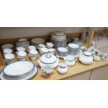 A Royal Doulton Atalanta pattern dinner and tea service and a quantity of Royal Worcester Evesham