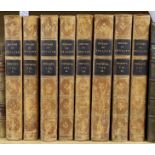 ° ° Smollett, Tobias - The History of England, 5 vols (in 8), 8vo, half calf, London, 1822