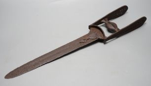 A 17th/18th century Indian dagger Katar, 48cm total length