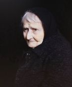 Georgia Metaxas (Australian, b.1974), archival inkjet print, elderly woman from 'The Mourners', 51 x
