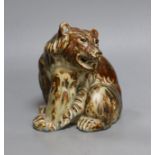 A Royal Copenhagen stoneware model of a bear, marked, M 20208, 17.5cms high