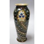 A Doulton Lambeth vase, c.1885, 26cms high