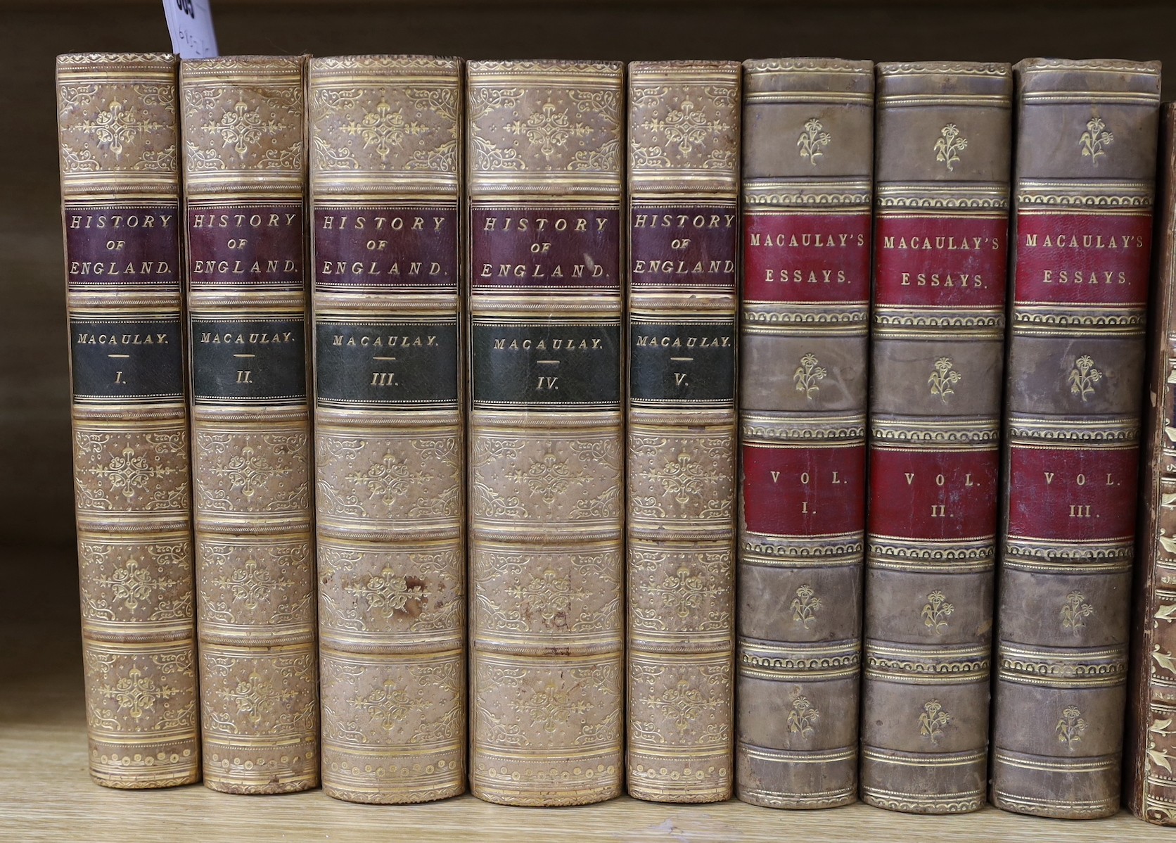° ° Macaulay, Thomas Babbington. 1st Baron Macaulay - The History of England, 5 vols, (3rd