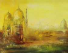 Plaiby, oil on canvas, View of Venice, signed, 36 x 45cm