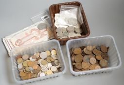 A quantity of coinage and notes