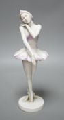 A Rosenthal model of a ballerina, impressed number 1701, 28.5cm